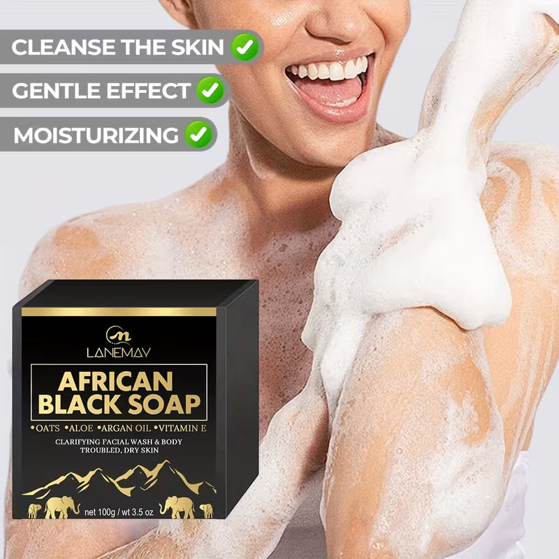 Lanemay African Black Soap (100g)