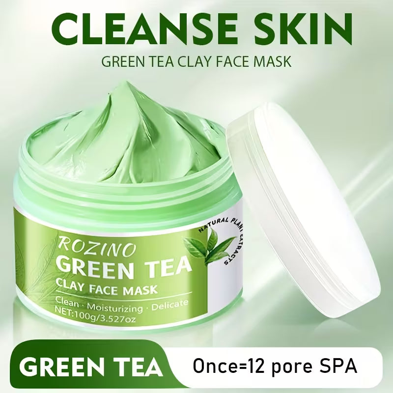 Rozino Green Tea Clay Face Mask (100g)